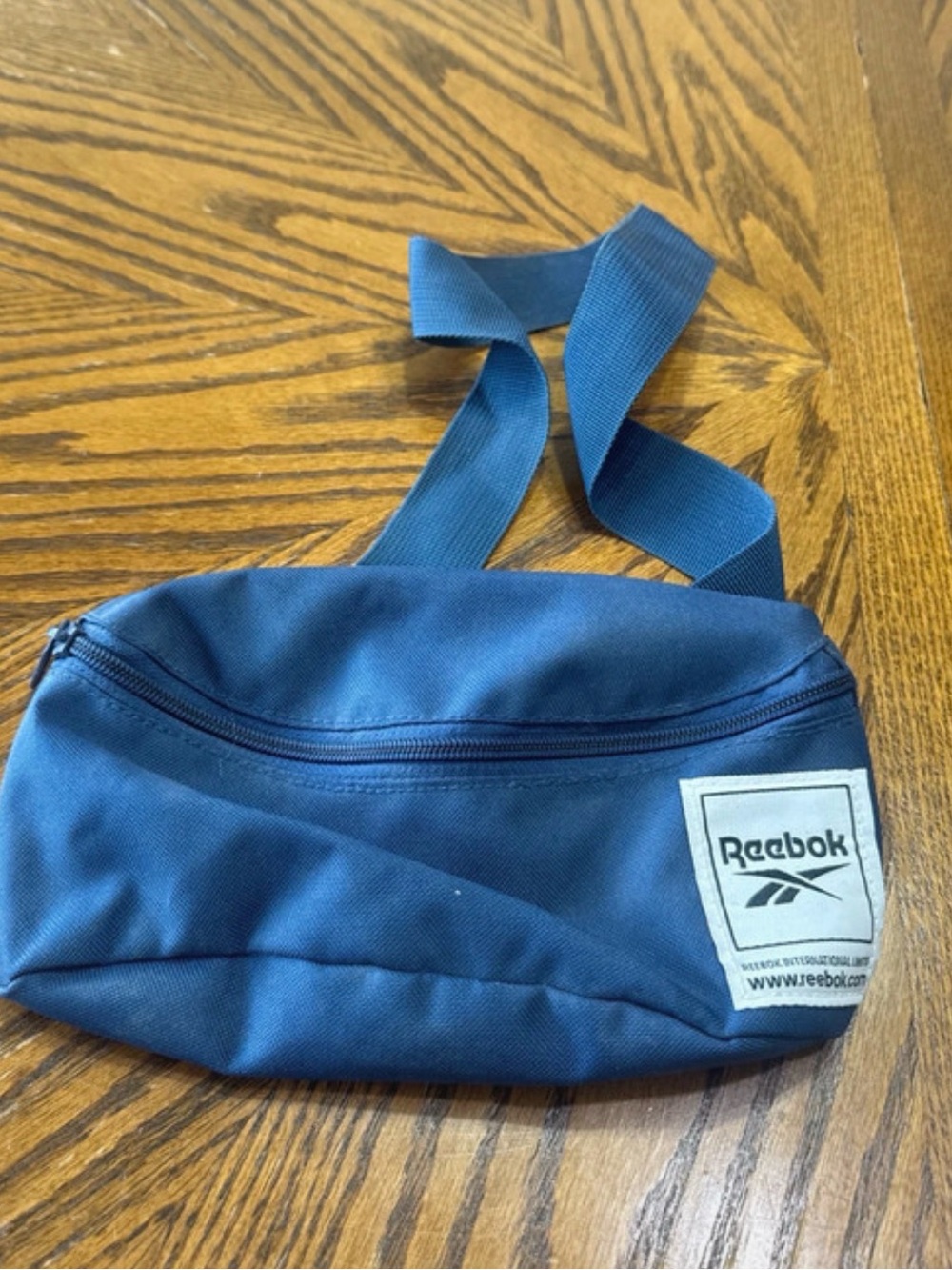 Reebok Blue Belt Bag with Front Zip